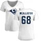 Women's Mike McAllister Name & Number Slim Fit T-Shirt - White