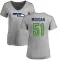 Women's Mike Morgan Name & Number Slim Fit T-Shirt - Ash