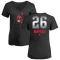 Women's Mike Napoli Midnight Mascot V-Neck T-Shirt - Black