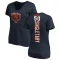 Women's Mike Singletary Backer Slim Fit T-Shirt - Navy