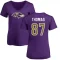 Women's Mike Thomas Name & Number Slim Fit T-Shirt - Purple