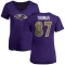 Women's Mike Thomas Name & Number V-Neck T-Shirt - Purple