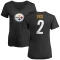 Women's Mike Vick Name & Number Slim Fit T-Shirt - Black