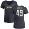 Women's Mikel Jones Name & Number Slim Fit V-Neck T-Shirt - Navy