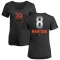 Women's Mikie Mahtook Midnight Mascot V-Neck T-Shirt - Black