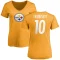 Women's Mitch Trubisky Name & Number Slim Fit T-Shirt - Gold