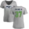 Women's Mo Osling III Name & Number Slim Fit T-Shirt - Ash