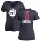 Women's Montrezl Harrell Name and Number Banner Wave V-Neck T-Shirt - Navy