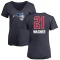 Women's Moritz Wagner Name and Number Banner Wave V-Neck T-Shirt - Navy