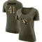 Women's Myjai Sanders Legend Salute to Service Scoop Neck T-Shirt - Olive