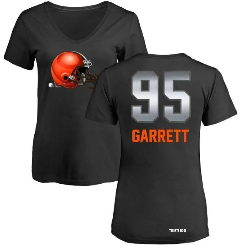 Myles Garrett Midnight Mascot T-Shirt - Black - Tshirtsedge