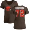 Women's Myron Cunningham Name & Number Slim Fit T-Shirt - Brown