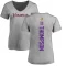 Women's NaJee Thompson Backer V-Neck T-Shirt - Ash