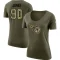 Women's Naquan Jones Legend Salute to Service Scoop Neck T-Shirt - Olive