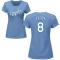 Women's Nathan Eaton Name & Number T-Shirt - Light Blue