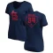 Women's Nelson Briles RBI Slim Fit V-Neck T-Shirt - Navy