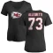 Women's Nick Allegretti Name & Number Slim Fit T-Shirt - Black