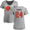 Women's Nick Chubb Name & Number Slim Fit T-Shirt - Ash