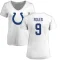 Women's Nick Foles Name & Number Slim Fit T-Shirt - White