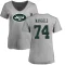 Women's Nick Mangold Name & Number Slim Fit T-Shirt - Ash