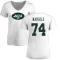 Women's Nick Mangold Name & Number Slim Fit T-Shirt - White