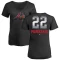 Women's Nick Markakis Midnight Mascot V-Neck T-Shirt - Black