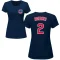 Women's Nico Hoerner Name & Number T-Shirt - Navy