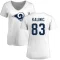 Women's Nikola Kalinic Name & Number Slim Fit T-Shirt - White