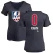 Women's Noah Ellis Name and Number Banner Wave V-Neck T-Shirt - Navy