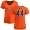 Women's Noah Sewell Name & Number Slim Fit T-Shirt - Orange