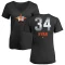 Women's Nolan Ryan Midnight Mascot V-Neck T-Shirt - Black