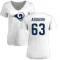 Women's Oday Aboushi Name & Number Slim Fit T-Shirt - White