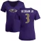 Women's Odell Beckham Jr. Name & Number V-Neck T-Shirt - Purple