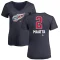 Women's Olli Maatta Name and Number Banner Wave V-Neck T-Shirt - Navy