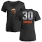 Women's Orlando Cepeda Midnight Mascot V-Neck T-Shirt - Black