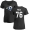 Women's Orlando Pace Name & Number Slim Fit T-Shirt - Black