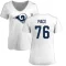 Women's Orlando Pace Name & Number Slim Fit T-Shirt - White