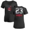 Women's Oscar Gamble Midnight Mascot V-Neck T-Shirt - Black