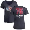 Women's Owen Sillinger Name and Number Banner Wave V-Neck T-Shirt - Navy