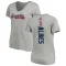 Women's Ozzie Albies Backer Slim Fit T-Shirt - Ash