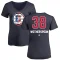 Women's Parker Wotherspoon Name and Number Banner Wave V-Neck T-Shirt - Navy