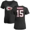 Women's Patrick Mahomes Name & Number Slim Fit T-Shirt - Black