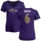 Women's Patrick Queen Name & Number V-Neck T-Shirt - Purple