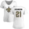 Women's Patrick Robinson Name & Number Slim Fit T-Shirt - White