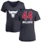 Women's Patrick Williams Name and Number Banner Wave V-Neck T-Shirt - Navy