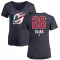 Women's Patrik Elias Name and Number Banner Wave V-Neck T-Shirt - Navy