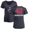 Women's Peter DiLiberatore Name and Number Banner Wave V-Neck T-Shirt - Navy