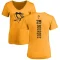 Women's Phil Bourque One Color Backer T-Shirt - Gold