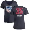 Women's PJ Dozier Name and Number Banner Wave V-Neck T-Shirt - Navy