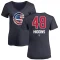 Women's P.J. Higgins Name and Number Banner Wave V-Neck T-Shirt - Navy